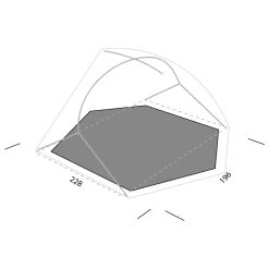 Exped Lyra II - 2-Personen Zelt -Trendiger Outdoor-Laden exped lyra ii 2 personen zelt detail 5