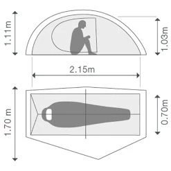 Exped Mira I HL - 1-Personen Zelt -Trendiger Outdoor-Laden exped mira i hl 1 personen zelt detail 4