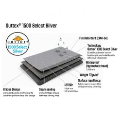 Outwell Event Lounge XL Side Wall With Zipper 2-Pack - Zelterweiterung -Trendiger Outdoor-Laden outwell event lounge xl side wall with zipper 2 pack zelterweiterung detail 6