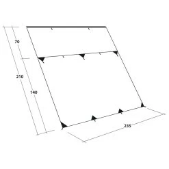 Outwell Hillcrest Tarp - Tarp -Trendiger Outdoor-Laden outwell hillcrest tarp tarp detail 6