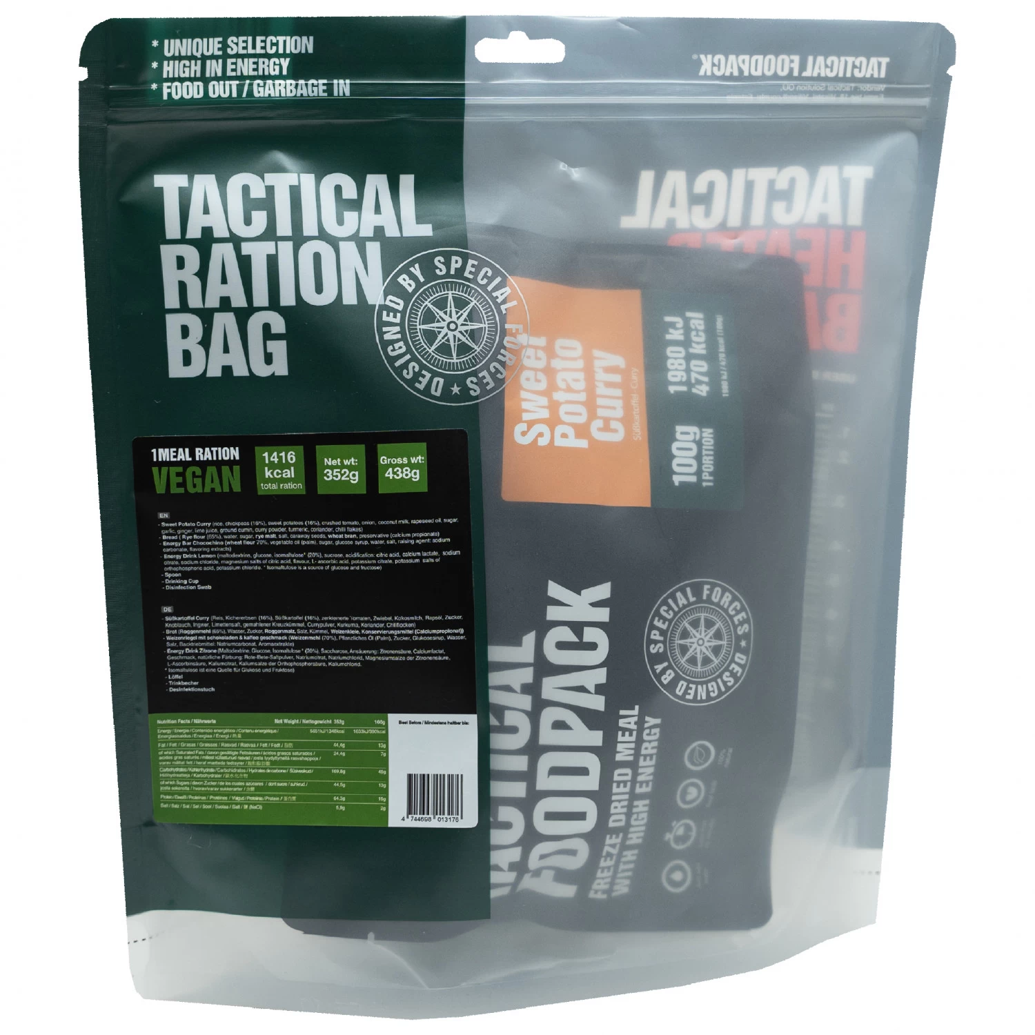 Tactical Foodpack Ration Vegan 1 Meal 1 Tactical Foodpack Ration Vegan 1 Meal