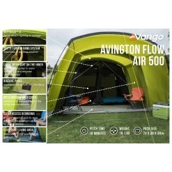 Vango Avington Flow Air 500 - Gruppenzelt -Trendiger Outdoor-Laden vango avington flow air 500 gruppenzelt detail 10