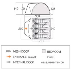 Trendiger Outdoor-Laden -Trendiger Outdoor-Laden vango tay 400 4 personen zelt detail 2