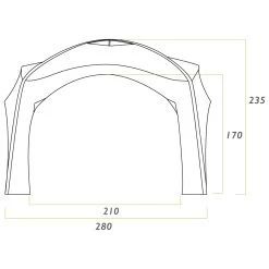 Aerobase 2 + 1 Wall - Zelterweiterung -Trendiger Outdoor-Laden zempire aerobase 2 1 wall zelterweiterung detail 6